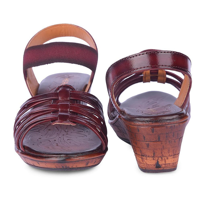 Healers By Liberty Women TLO-57 Cherry Wedges Fashion Sandal