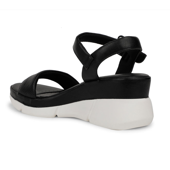 Healers Casual Black Sandal For Women ZQ-RN-L7 By Liberty