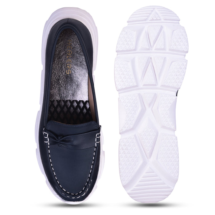 Healers Casual Blue Loafers For Women C275-1 By Liberty