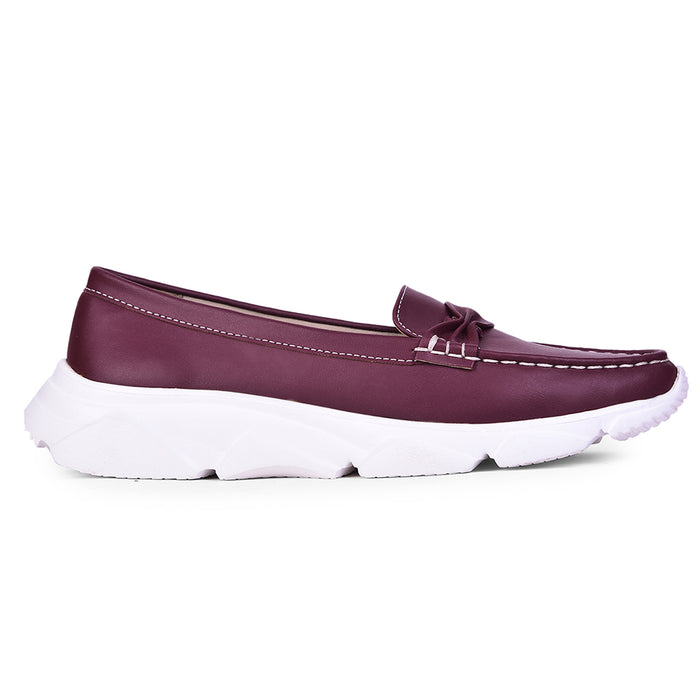 Healers Casual Maroon Loafers For Women C275-1 By Liberty