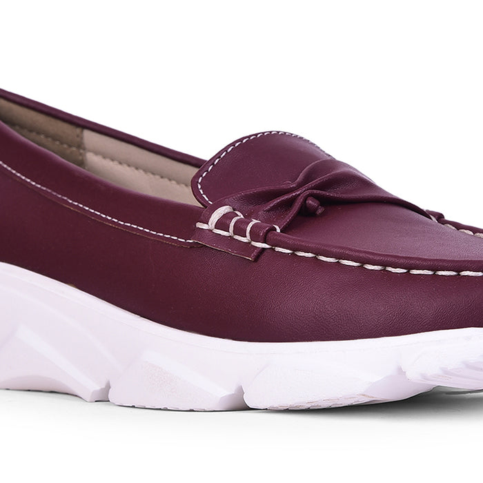 Healers Casual Maroon Loafers For Women C275-1 By Liberty