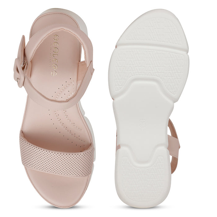 Healers Casual Peach Sandal For Women ZQ-RN-L7 By Liberty