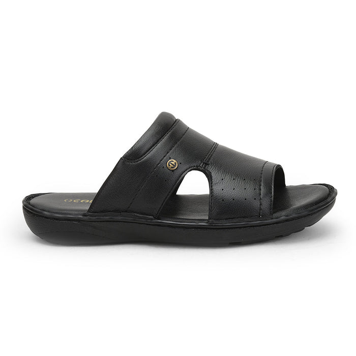 Healers Casual Slippers For Men (Black) ER-53 By Liberty