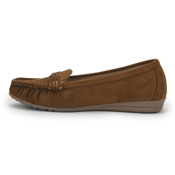 Healers Casual Tan Loafers For Women HM6-1 By Liberty