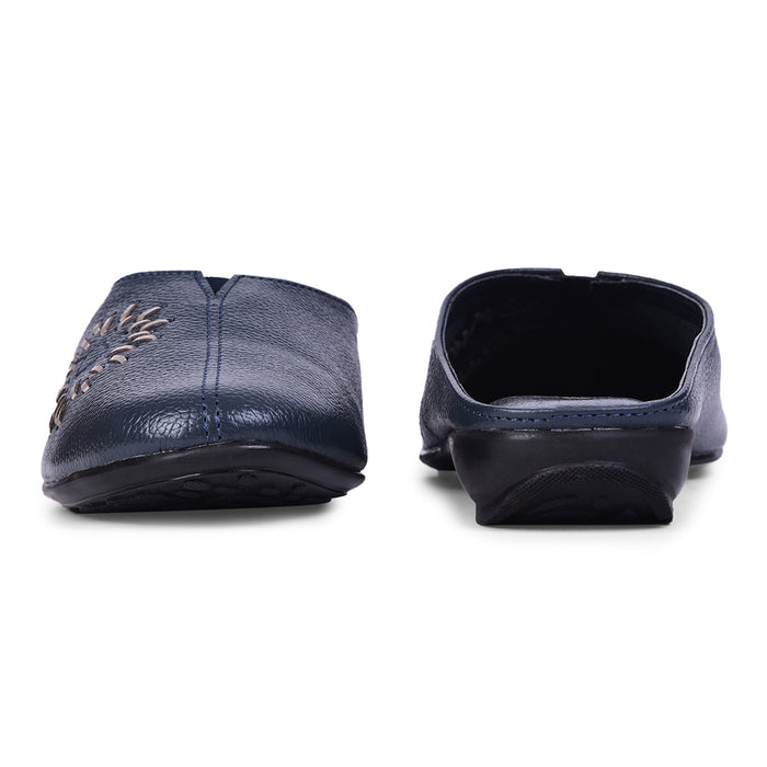 Healers Fashion Navy Blue Mule Sandal For Women T840-05 By Liberty