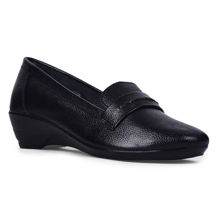 Healers Formal Black Wedge Heel Ballerina For Women T840-02 By Liberty