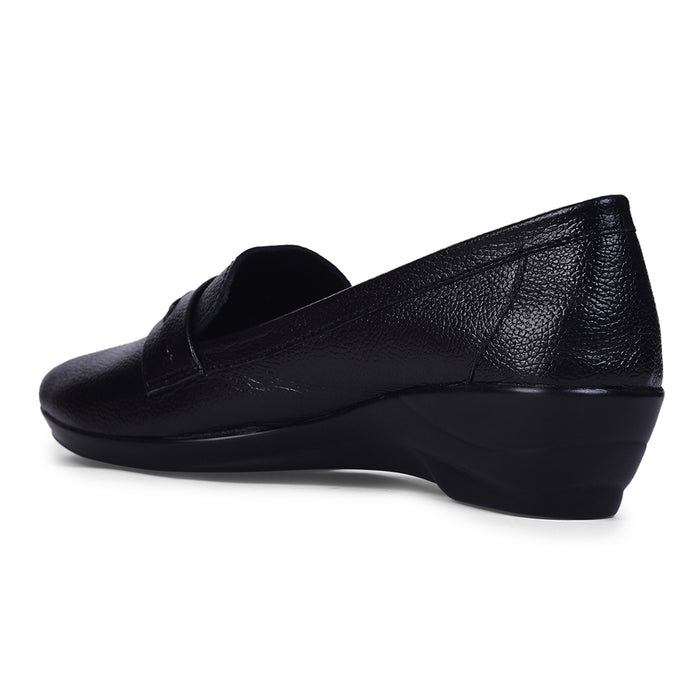 Healers Formal Black Wedge Heel Ballerina For Women T84-2 By Liberty