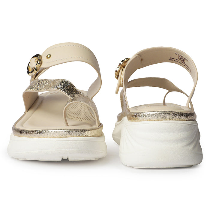 Healers Gfl 8 Beige Casual Everyday Comfort Slip On Slippers For Women