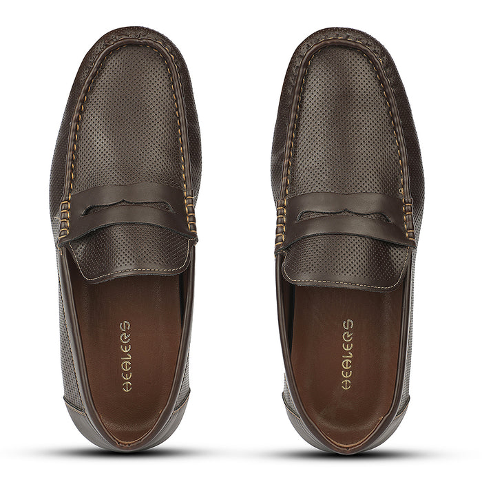 Healers GI-FDMN-53 Tan Casual Non Lacing Loafers for Men by Liberty