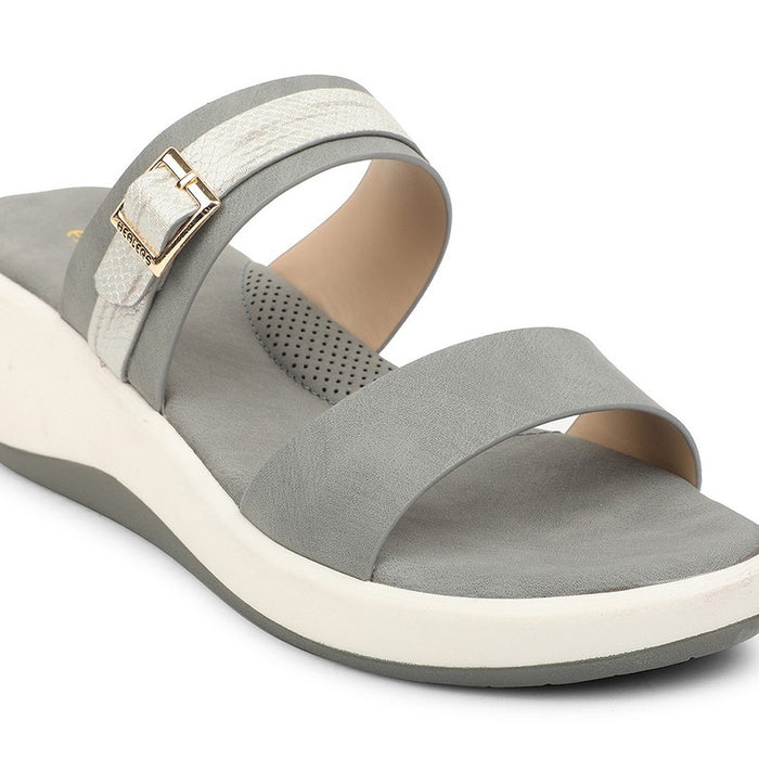 Healers Grey Casual Wedge Heel Sandal For Women SSAL-8