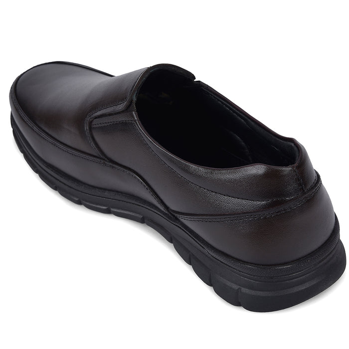 Healers Hml 90E Brown Formal Non Lacing Mocassin Shoes For Men By Liberty