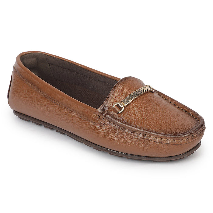 Healers Jjl 26 Tan Everyday Comfort Casual Ballerina Shoes For Women