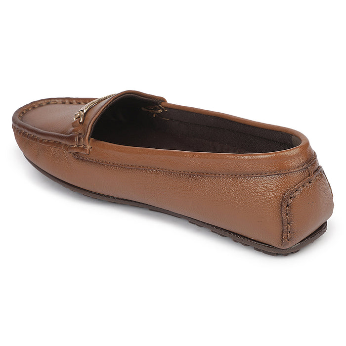 Healers Jjl 26 Tan Everyday Comfort Casual Ballerina Shoes For Women