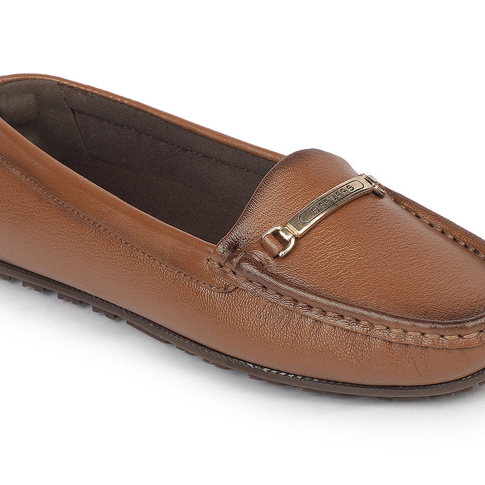 Healers Jjl 26 Tan Everyday Comfort Casual Ballerina Shoes For Women