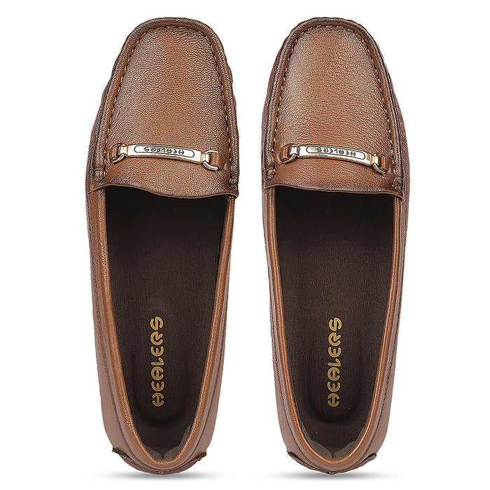 Healers Jjl 26 Tan Everyday Comfort Casual Ballerina Shoes For Women