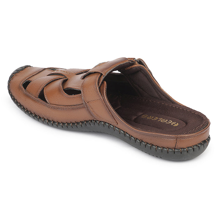 Buy Healers Jll 1 Front Close Tan Formal Slip On Mules For Men