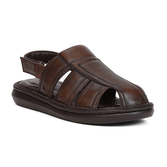 Healers Las 1 Brown Casual Fisherman Sandals For Men By Liberty