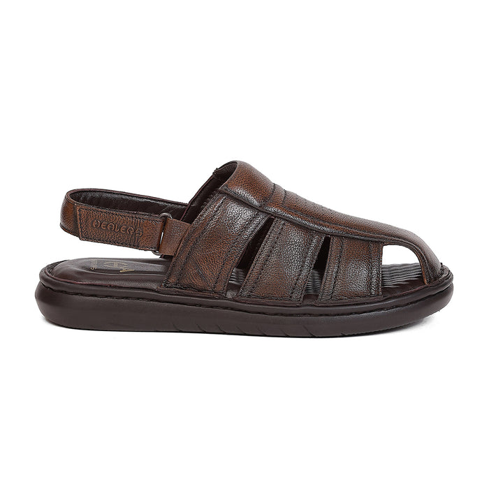 Healers Las 1 Brown Casual Fisherman Sandals For Men By Liberty