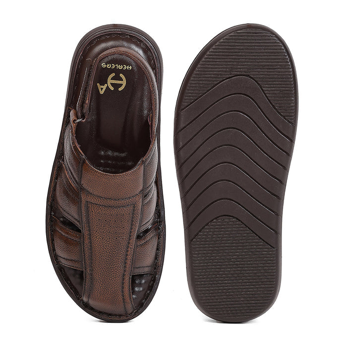 Healers Las 1 Brown Casual Fisherman Sandals For Men By Liberty