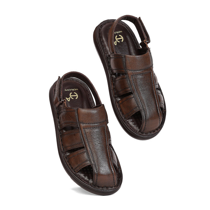 Healers Las 1 Brown Casual Fisherman Sandals For Men By Liberty