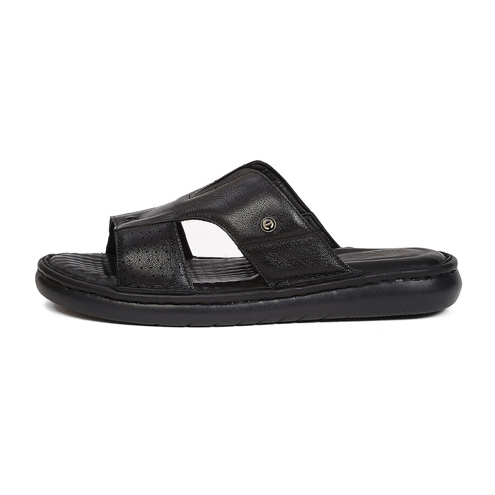 Healers Las 2 Black Formal Slip On Slippers For Men By Liberty
