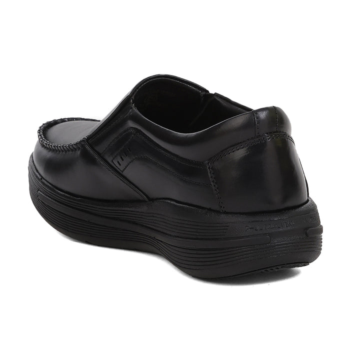 Healers Ler 2 Black Formal Non Lacing Slip On Shoes For Men By Liberty