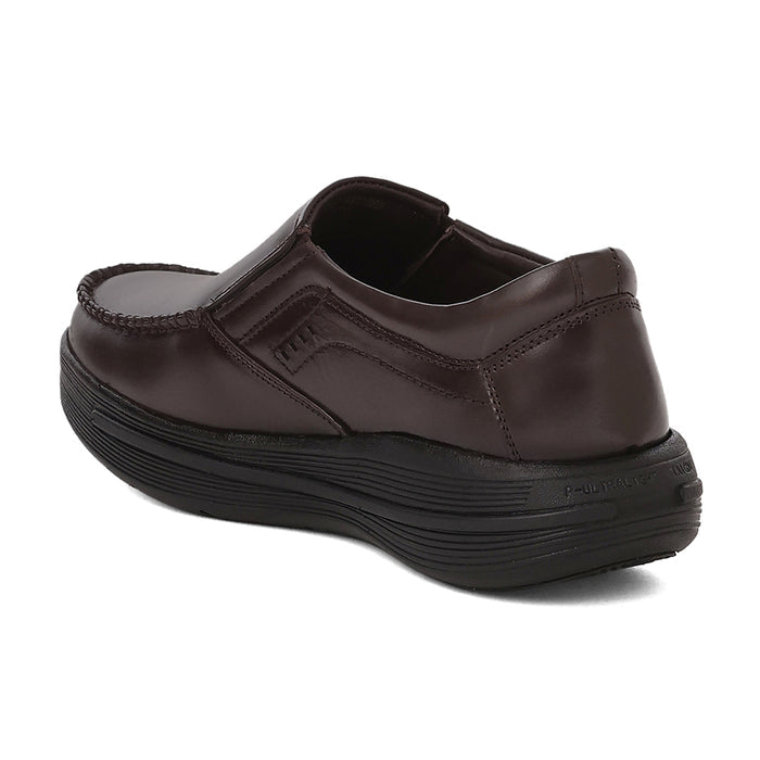 Healers Ler 2 Brown Formal Non Lacing Slip On Shoes For Men By Liberty