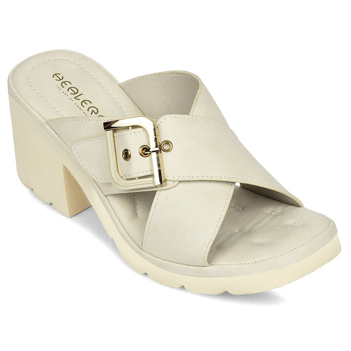 Healers Light Grey Casual Block Heel Sandal For Women Zq Dm 15 By Liberty