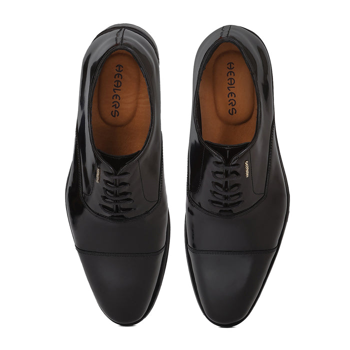 Healers LRF-8 Black Formal Lacing Oxford Shoes for Men by Liberty