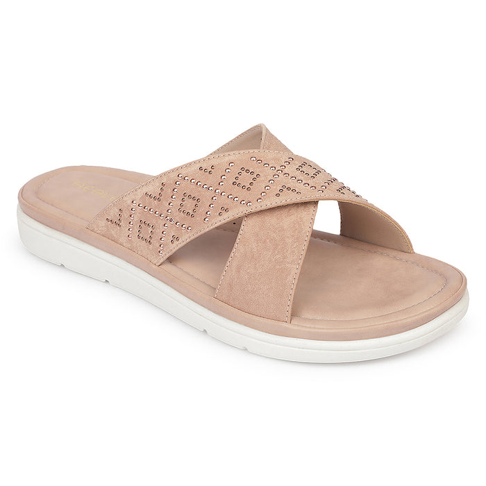 Buy Healers Mdg 16 Party Edit Peach Casual Slip On Slippers For Women