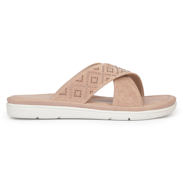 Buy Healers Mdg 16 Party Edit Peach Casual Slip On Slippers For Women