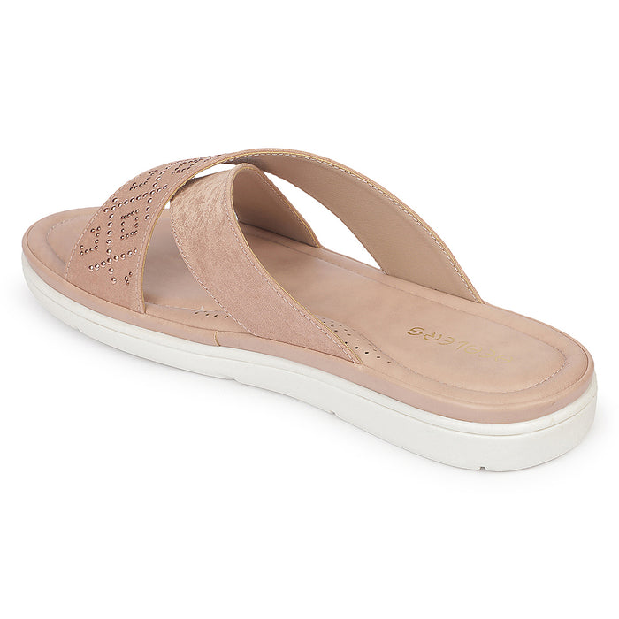 Buy Healers Mdg 16 Party Edit Peach Casual Slip On Slippers For Women