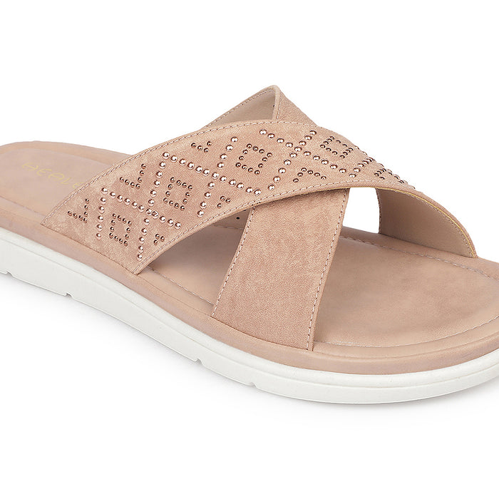 Buy Healers Mdg 16 Party Edit Peach Casual Slip On Slippers For Women