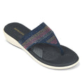 Healers Navy Blue Casual Heeled Sandal For Women Jfl 69 By Liberty
