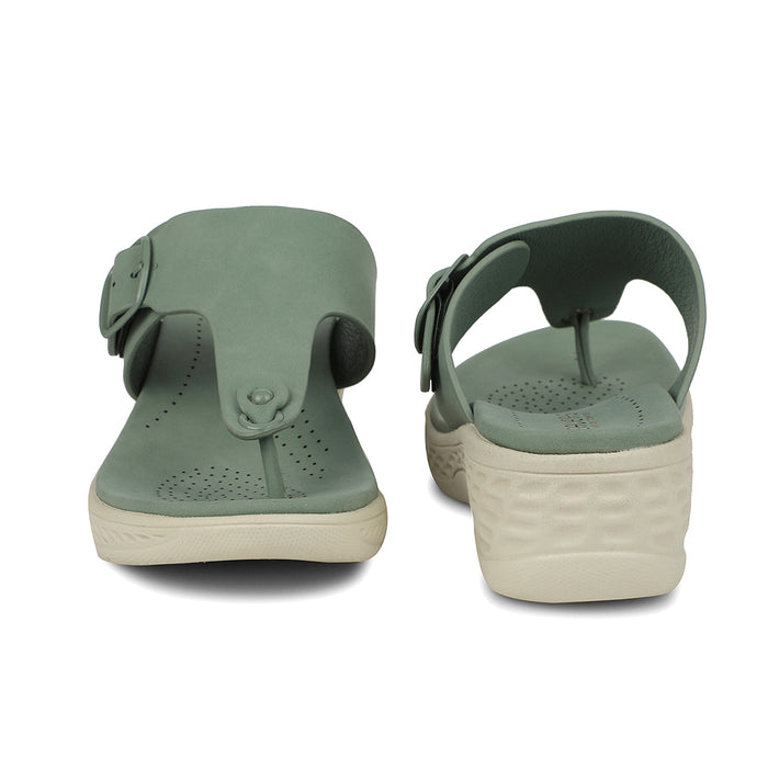 Healers Sea Green Wedge Heel Sandal For Women ZQ-FD-51 By Liberty