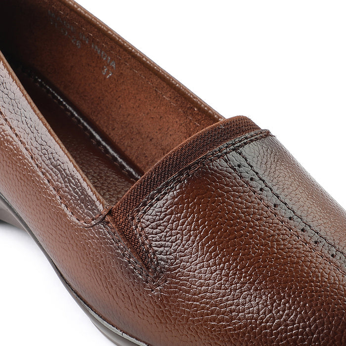 Healers Tan Ballerina Shoes For Women TLO-26 By Liberty