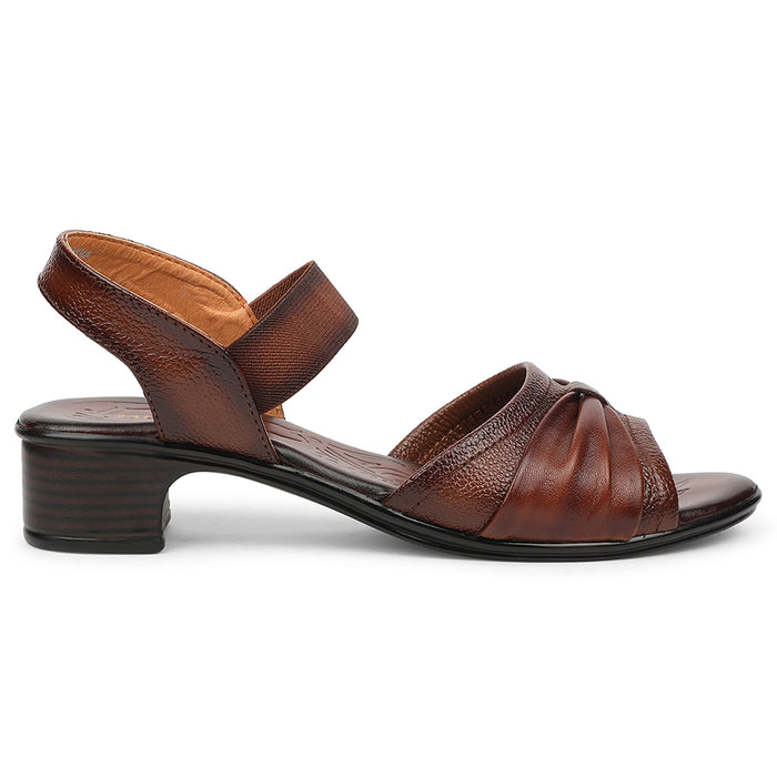 Healers Tan Casual Block Heel Sandal For Women TLO-104