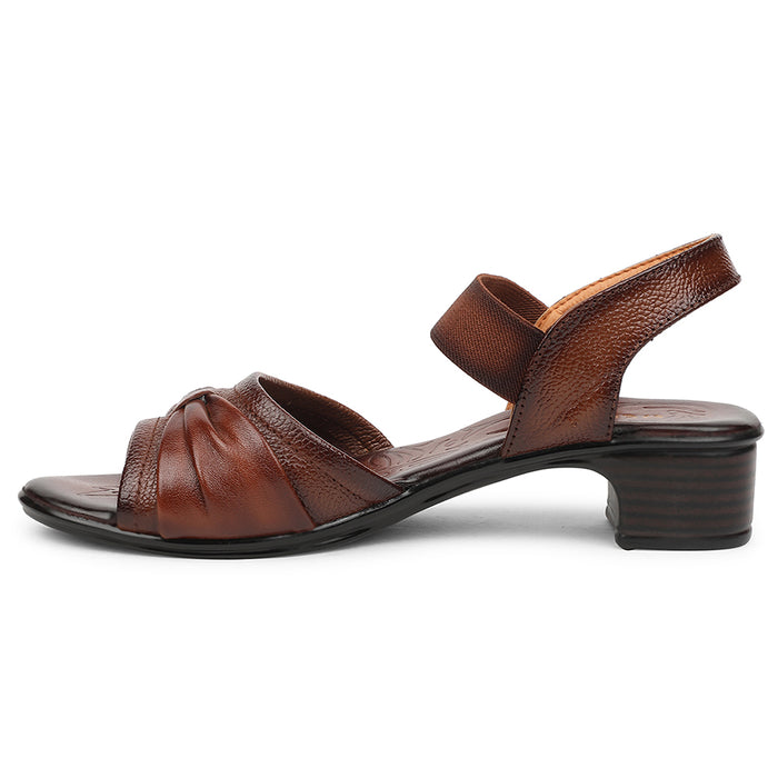 Healers Tan Casual Block Heel Sandal For Women TLO-104