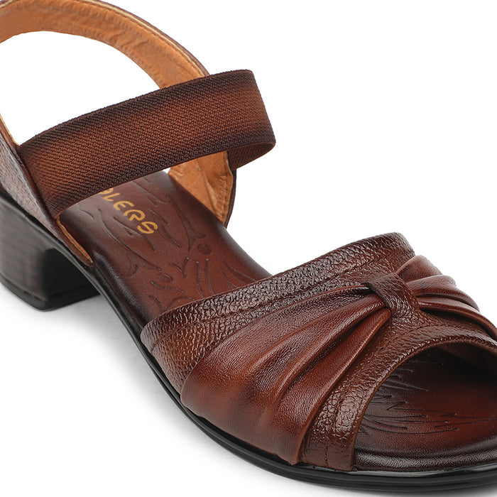 Healers Tan Casual Block Heel Sandal For Women TLO-104