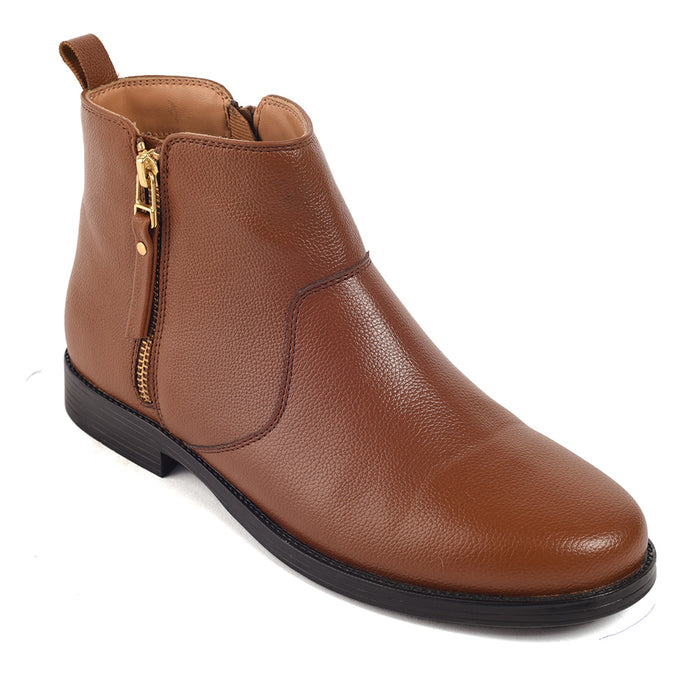 Healers Tan Casual Non Lacing Chelsea Boots For Women Sol 11 By Liberty