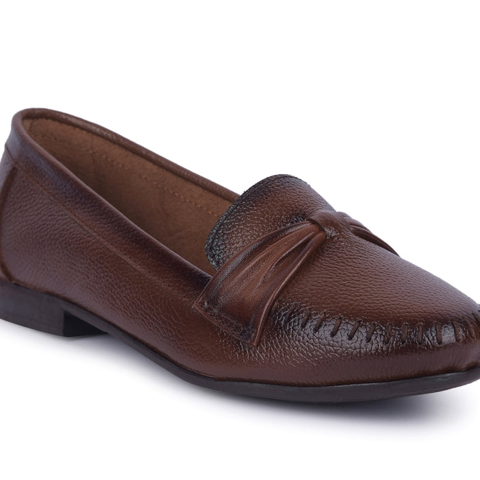 Healers Tan Formal Ballerina Shoes For Women TLO-22 By Liberty