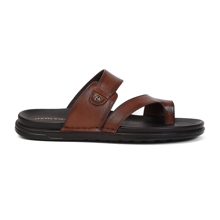 Buy Healers Wonder 10 Tan Formal Slippers For Men