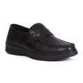 Healers ZQ-BC-M01 Black Casual Non Lacing Slip-on Shoes for Men by Liberty
