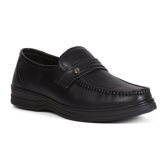 Healers ZQ-BC-M01 Black Casual Non Lacing Slip-on Shoes for Men by Liberty