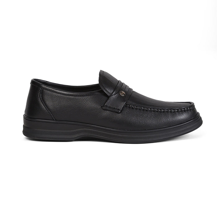 Healers ZQ-BC-M01 Black Casual Non Lacing Slip-on Shoes for Men by Liberty