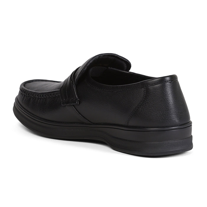 Healers ZQ-BC-M01 Black Casual Non Lacing Slip-on Shoes for Men by Liberty
