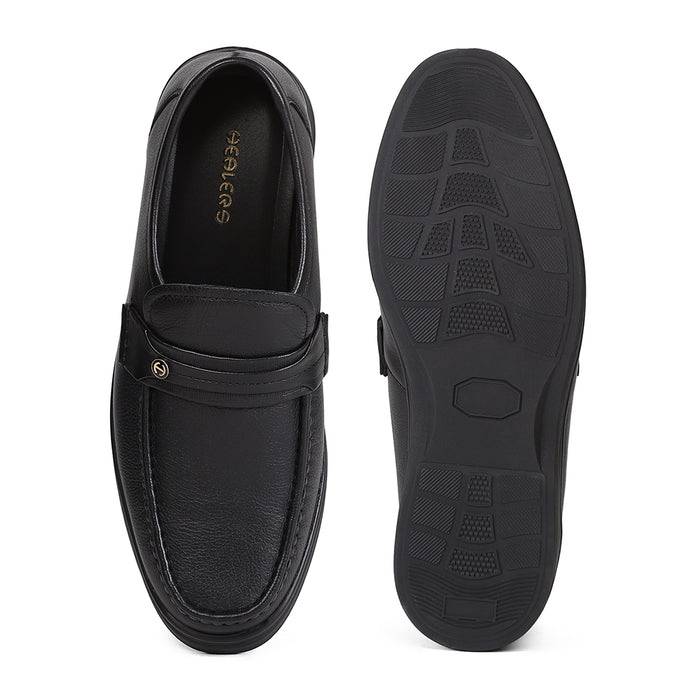 Healers ZQ-BC-M01 Black Casual Non Lacing Slip-on Shoes for Men by Liberty