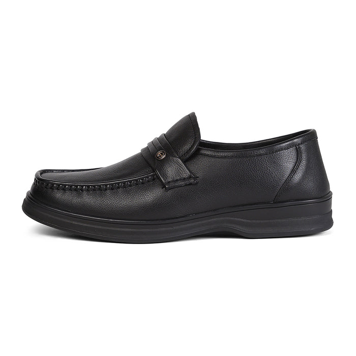 Healers ZQ-BC-M01 Black Casual Non Lacing Slip-on Shoes for Men by Liberty