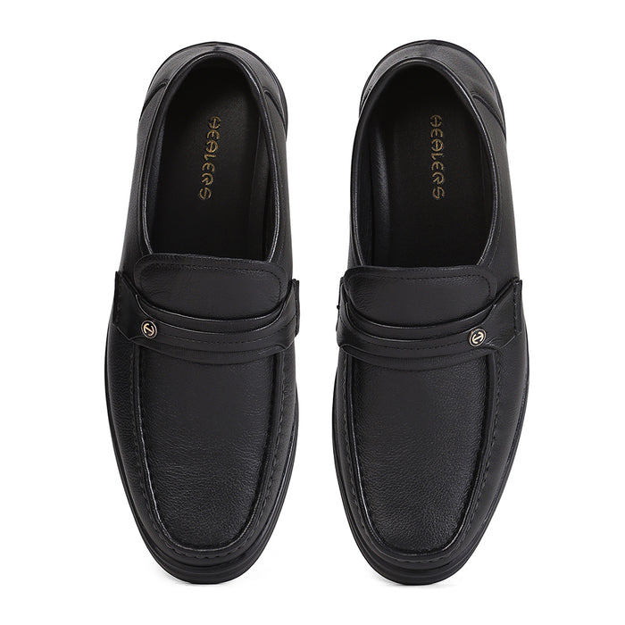 Healers ZQ-BC-M01 Black Casual Non Lacing Slip-on Shoes for Men by Liberty