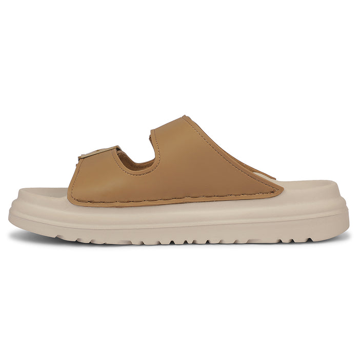 Healers ZQ-DMSL-07 Everday Comfort Tan Casual Slipn on Slippers for women by Liberty